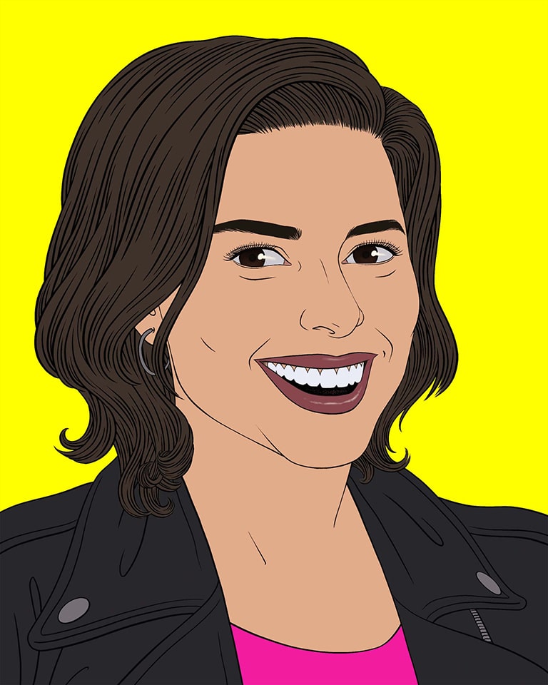 Kelly Butler - Illustrated on Yellow Background